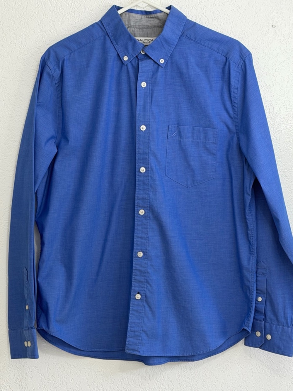 Nautica Men's Button-Down Shirt in Royal Blue
